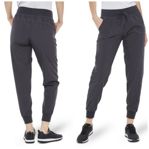 Athletic Works Rib Cuff Woven Pant Grey Jogger S - Picture 1 of 7